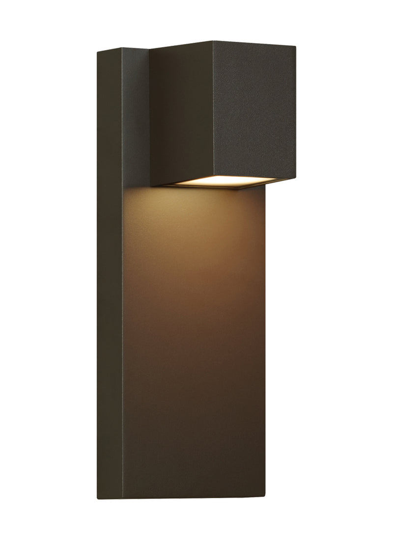 Visual Comfort Modern - 700WSQDRZ-LEDWD - LED Outdoor Wall Lantern - Quadrate - Bronze