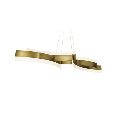 Modern Forms - PD-31058-AB - LED Linear Pendant - Arcs - Aged Brass