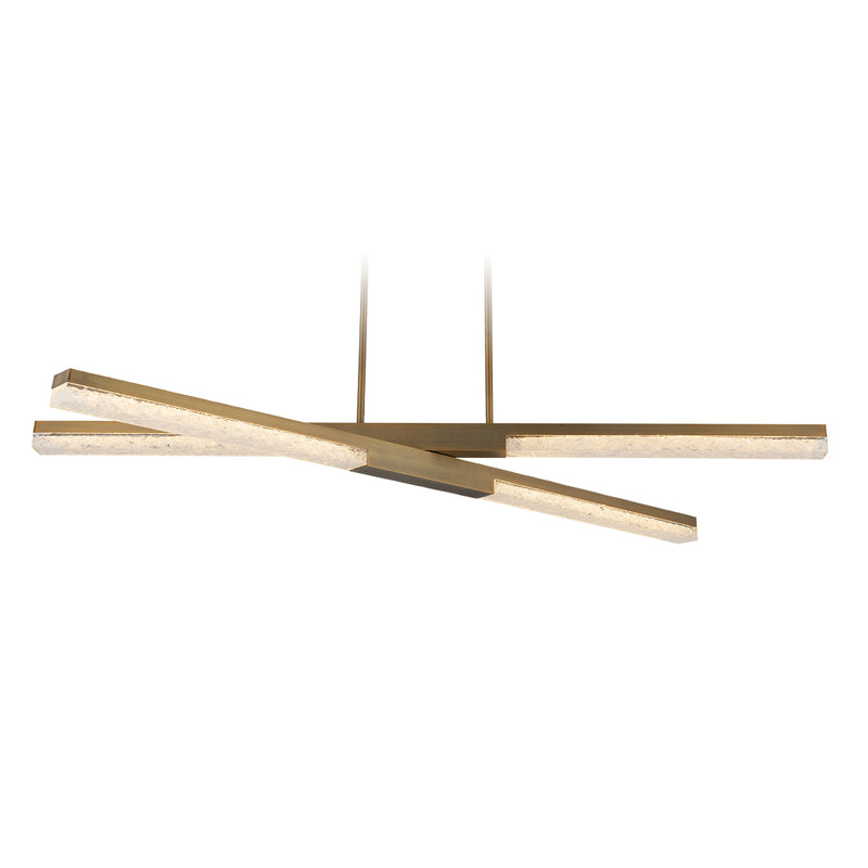 Modern Forms - PD-81004-AB - LED Linear Pendant - Minx - Aged Brass