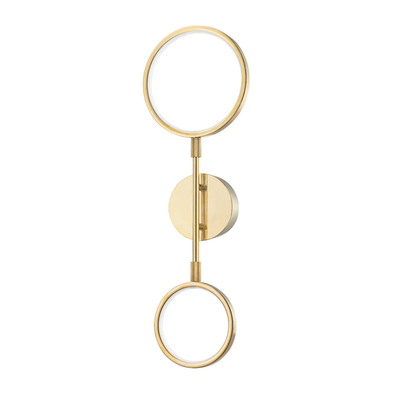 Hudson Valley - 4102-AGB - LED Wall Sconce - Saturn - Aged Brass