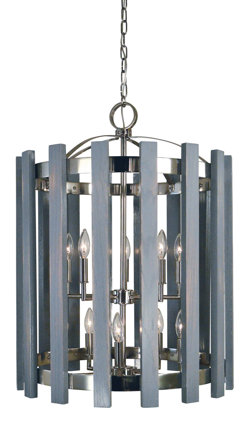 Framburg - 5120 PN - Ten Light Chandelier - Arcadia - Polished Nickel