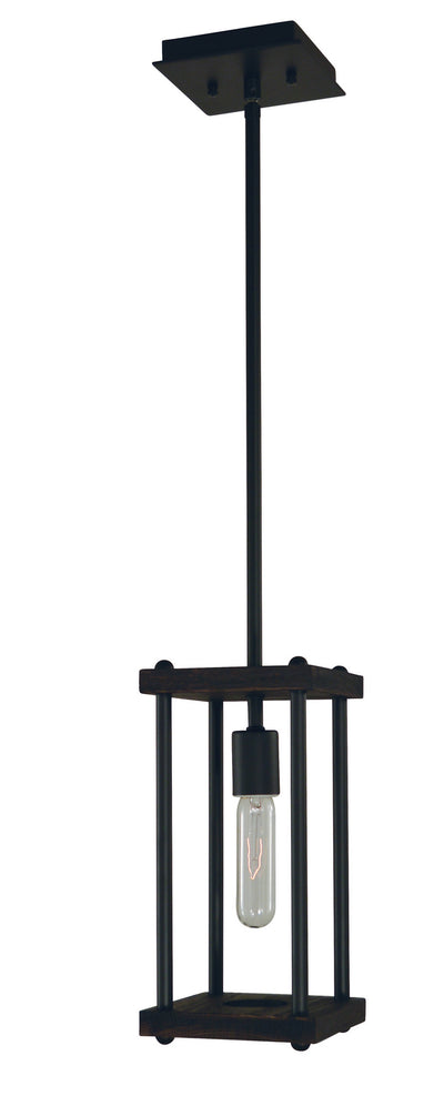 Framburg - 5531 MBLACK - One Light Pendant - Industria - Matte Black