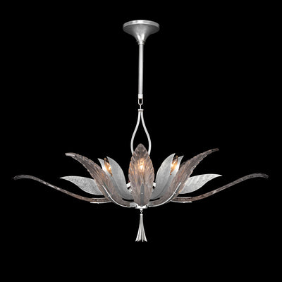 Fine Art - 893740-1ST - Eight Light Pendant - Plume - Silver