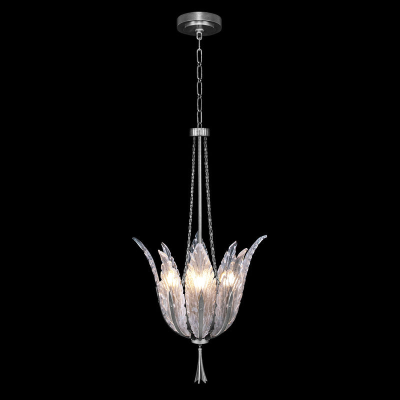 Fine Art - 893940-1ST - Four Light Pendant - Plume - Silver