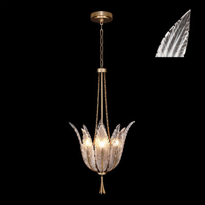 Fine Art - 893940-21ST - Four Light Pendant - Plume - Gold