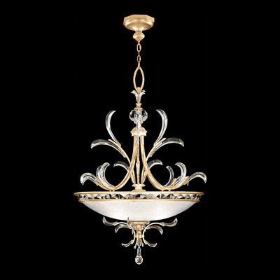 Fine Art - 704440-SF3 - Three Light Pendant - Beveled Arcs - Gold Leaf