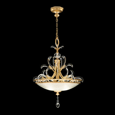 Fine Art - 704540-SF3 - Three Light Pendant - Beveled Arcs - Gold Leaf