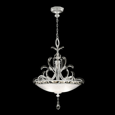 Fine Art - 704540-SF4 - Three Light Pendant - Beveled Arcs - Silver Leaf