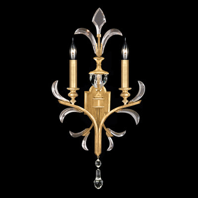 Fine Art - 704850-SF3 - Two Light Wall Sconce - Beveled Arcs - Gold Leaf