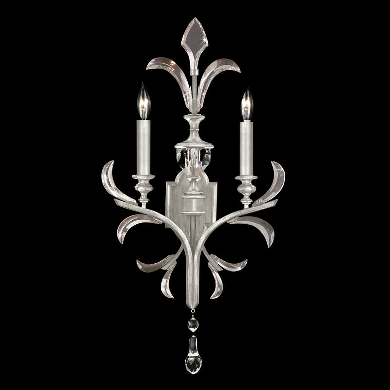 Fine Art - 704850-SF4 - Two Light Wall Sconce - Beveled Arcs - Silver Leaf