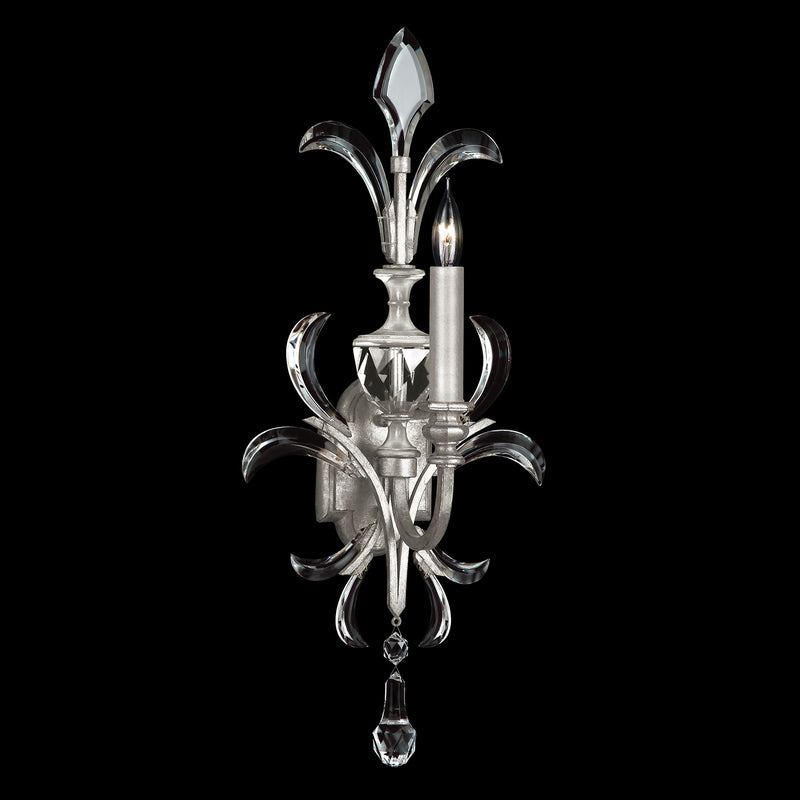 Fine Art - 704950-SF4 - One Light Wall Sconce - Beveled Arcs - Silver Leaf