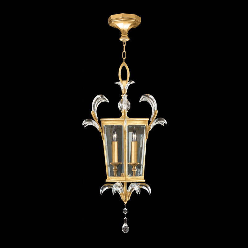 Fine Art - 705440-SF3 - Three Light Pendant - Beveled Arcs - Gold Leaf