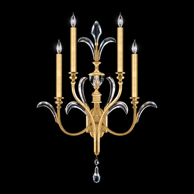 Fine Art - 738650-SF3 - Four Light Wall Sconce - Beveled Arcs - Gold Leaf