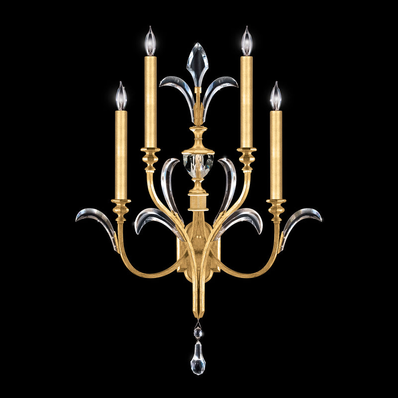 Fine Art - 738650-SF3 - Four Light Wall Sconce - Beveled Arcs - Gold Leaf