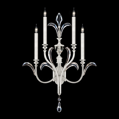 Fine Art - 738650-SF4 - Four Light Wall Sconce - Beveled Arcs - Silver Leaf