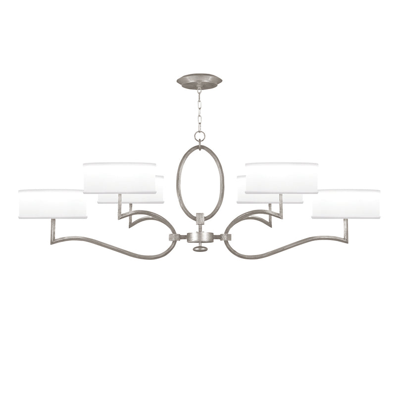 Fine Art - 780040-SF41 - Six Light Chandelier - Allegretto - Silver Leaf