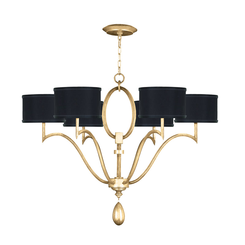 Fine Art - 785840-SF34 - Six Light Chandelier - Allegretto - Gold Leaf