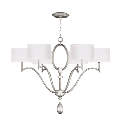 Fine Art - 785840-SF41 - Six Light Chandelier - Allegretto - Silver Leaf