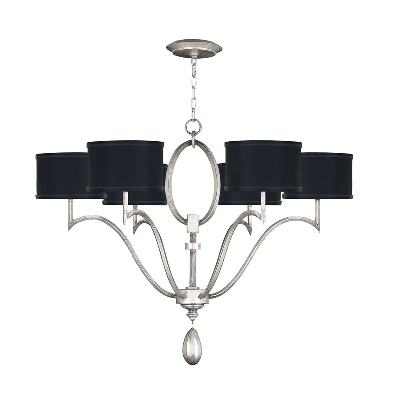 Fine Art - 785840-SF42 - Six Light Chandelier - Allegretto - Silver Leaf