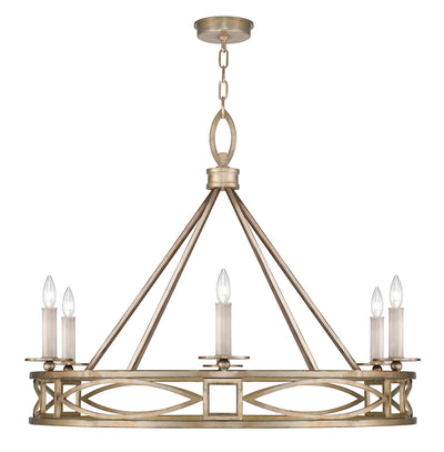 Fine Art - 887640-SF3 - Six Light Chandelier - Cienfuegos - Gold Leaf