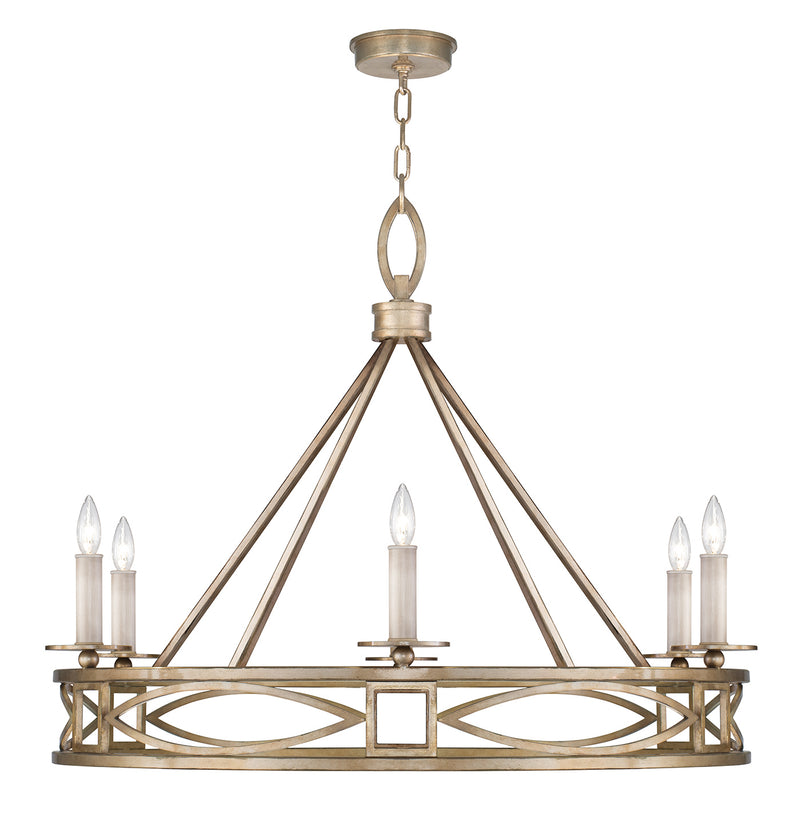 Fine Art - 887640-SF3 - Six Light Chandelier - Cienfuegos - Gold Leaf