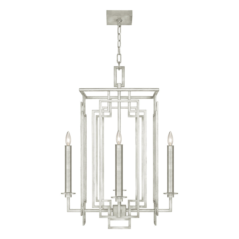 Fine Art - 889040-SF4 - Four Light Chandelier - Cienfuegos - Silver Leaf