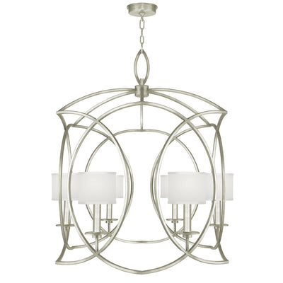 Fine Art - 889840-SF41 - Six Light Chandelier - Cienfuegos - Silver Leaf