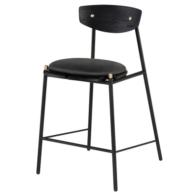 Nuevo - HGDA777 - Bar Stool - Kink - Storm Black