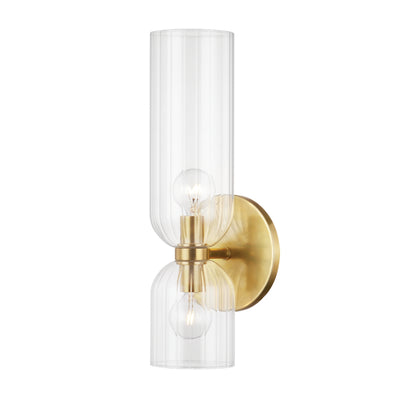 Hudson Valley - 4122-AGB - Two Light Wall Sconce - Sayville - Aged Brass