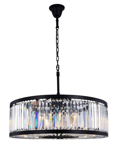 Elegant Lighting - 1233D35MB/RC - Ten Light Chandelier - Chelsea - Matte Black