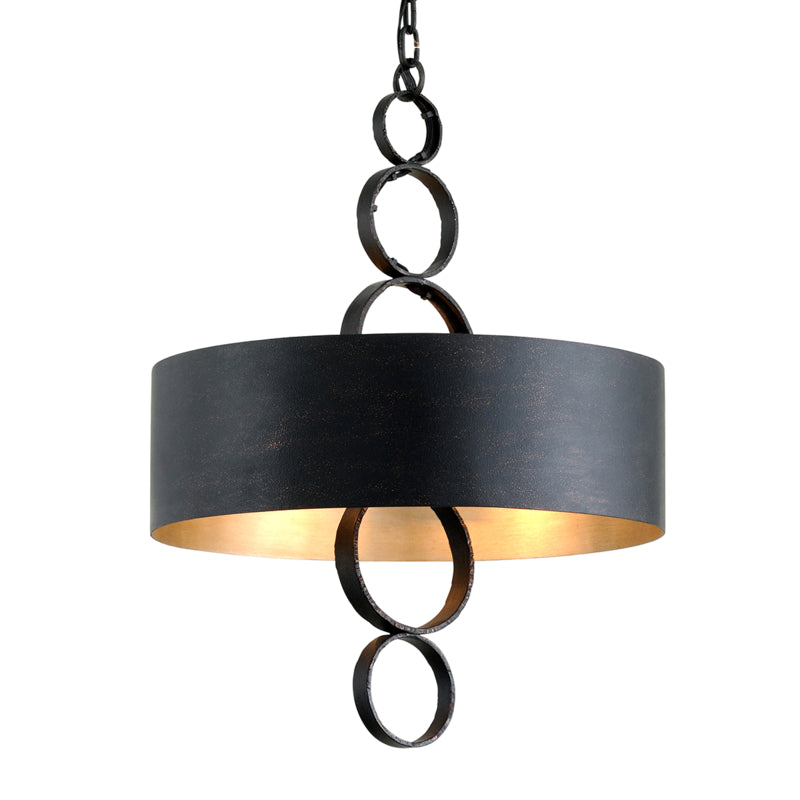 Troy Lighting - F7234 - Four Light Pendant - Rivington - Charred Copper