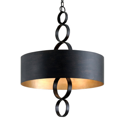 Troy Lighting - F7235-CH - Six Light Pendant - Rivington - Charred Copper