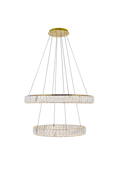 Elegant Lighting - 3503G32G - LED Pendant - Monroe - Gold