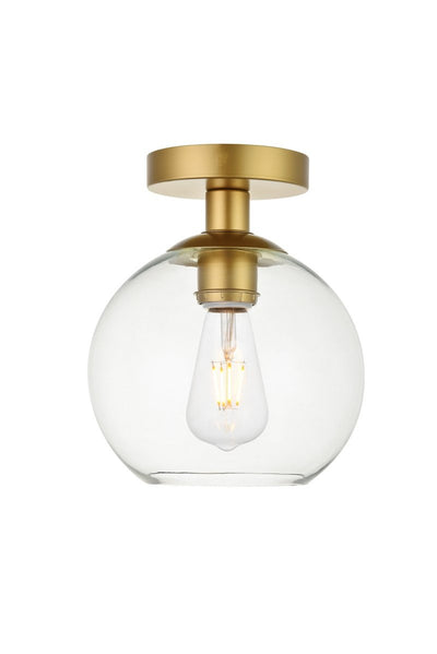 Elegant Lighting - LD2204BR - One Light Flush Mount - Baxter - Brass