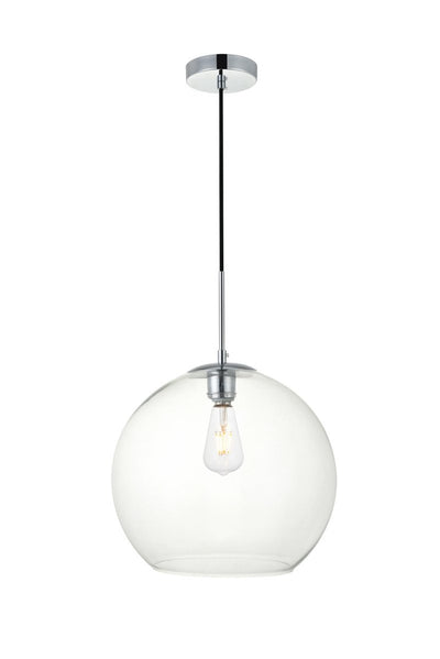 Elegant Lighting - LD2216C - One Light Pendant - BAXTER - Chrome And Clear