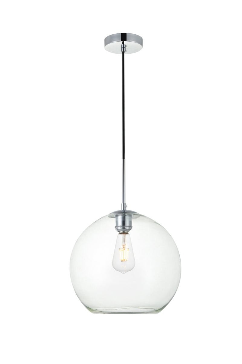 Elegant Lighting - LD2224C - One Light Pendant - BAXTER - Chrome And Clear