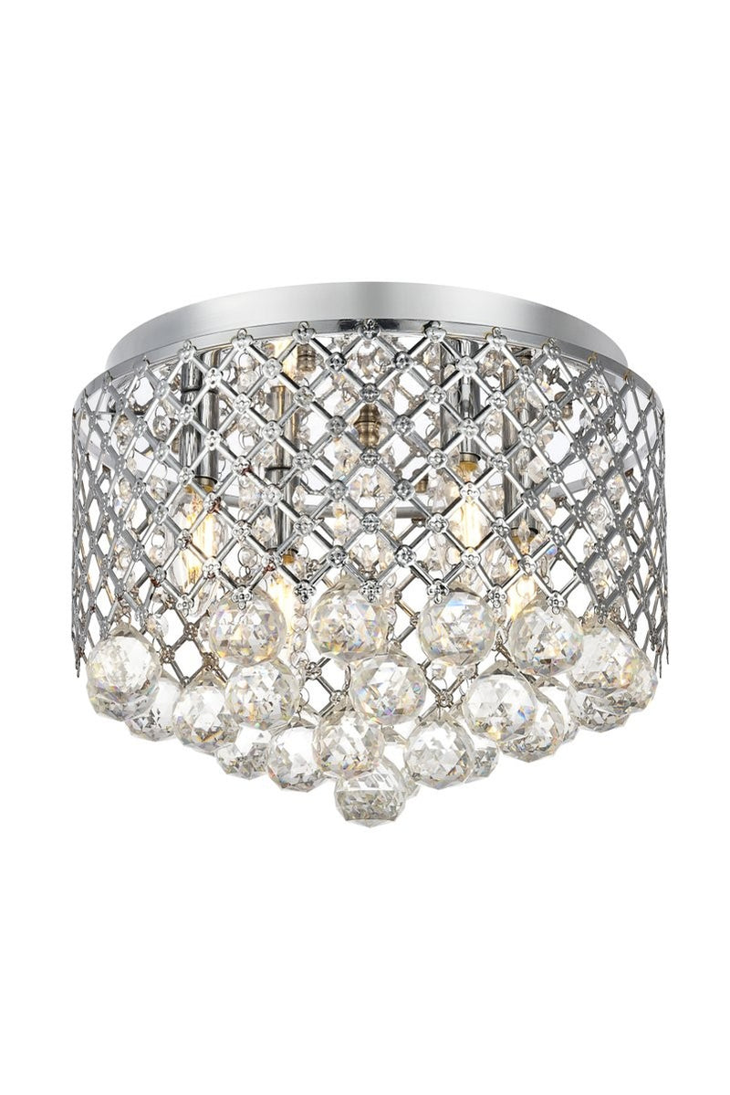 Elegant Lighting - LD5010F13C - Four Light Flushmount - Tully - Chrome