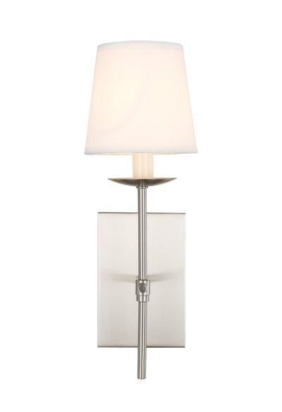 Elegant Lighting - LD6102W4BN - One Light Wall Sconce - Eclipse - Burnished Nickel And White Shade