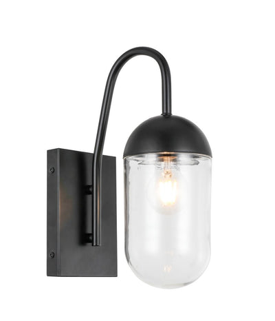 Elegant Lighting - LD6168BK - One Light Wall Sconce - Kace - Black