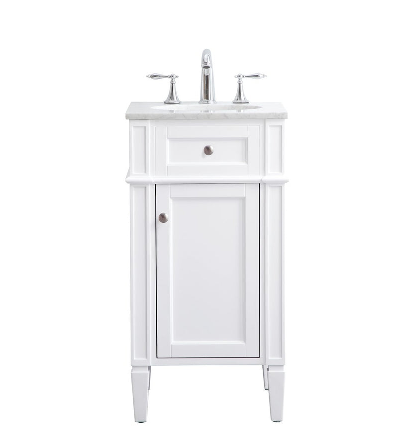 Elegant Lighting - VF12518WH - Single Bathroom Vanity Set - Park Avenue - White