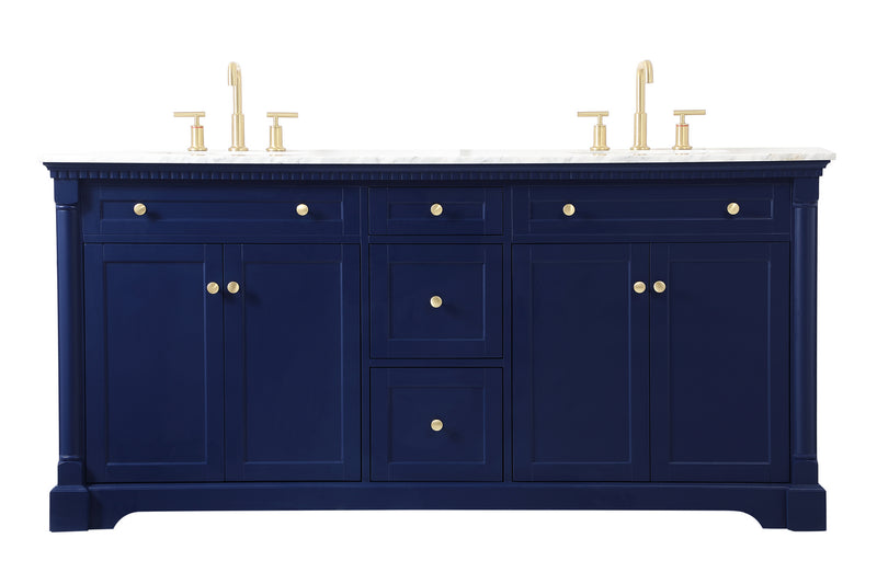 Elegant Lighting - VF53072DBL - Bathroom Vanity Set - Clarence - Blue