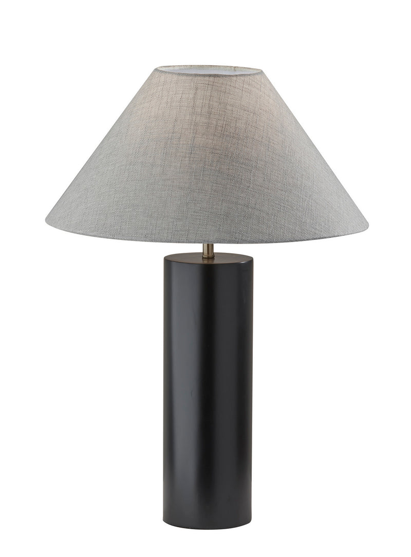 Adesso Home - 1509-01 - Table Lamp - Martin - Black Poplar Wood W. Antique Brass Accent