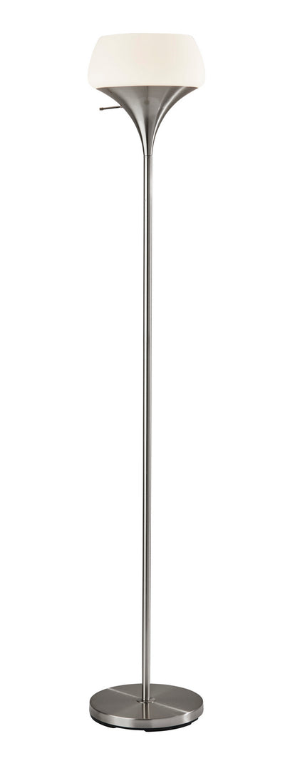 Adesso Home - 2144-22 - Torchiere - Eliza - Brushed Steel