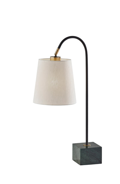 Adesso Home - 3398-01 - Table Lamp - Hanover - Black W. Antique Brass Accent