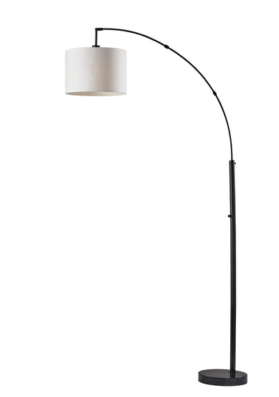 Adesso Home - 4249-01 - Arc Lamp - Bowery - Black