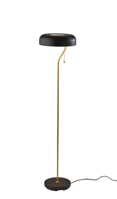 Adesso Home - 6038-21 - Floor Lamp - Timothy - Black & Antique Brass