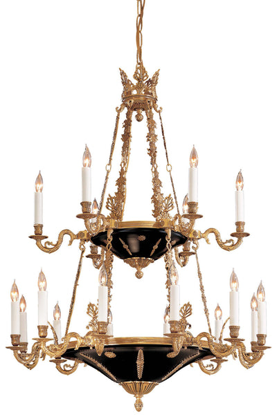 Metropolitan - N850220 - 18 Light Chandelier - Metropolitan - Dore Gold W/ Black Accents