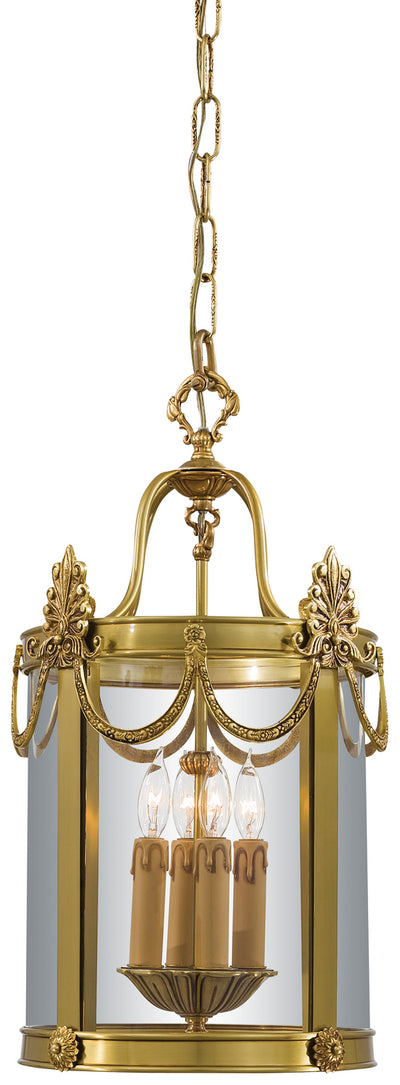 Metropolitan - N850704 - Four Light Foyer Pendant - Metropolitan - Dore Gold