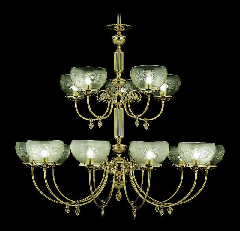 Framburg - 7515 PB - 15 Light Foyer Chandelier - Chancery - Polished Brass