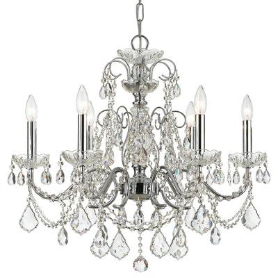 Crystorama - 3226-CH-CL-I - Six Light Chandelier - Imperial - Polished Chrome